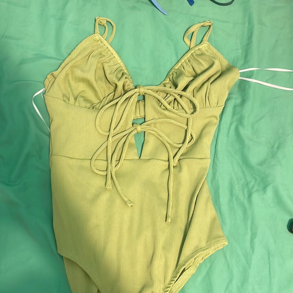 Green Bodysuit Top